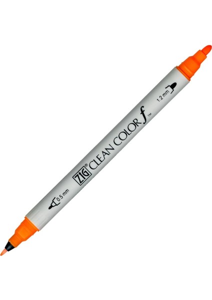 Clean Color F Çift Uçlu Kalem 002 Fluorescent Orange