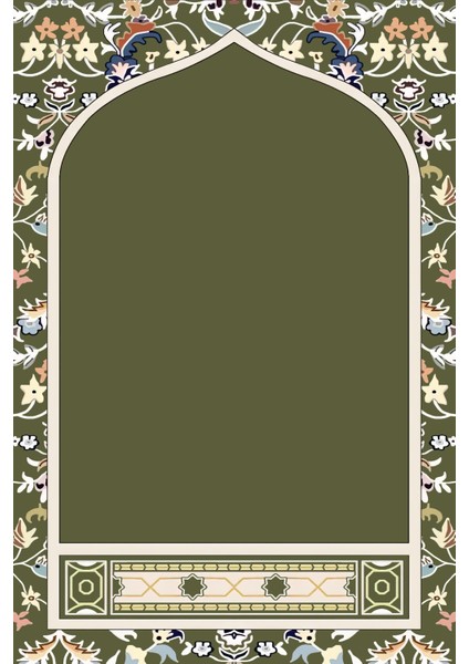 Diz Acıtmayan Yumuşak Süngerli Seccade ve Namazlık Yeşil