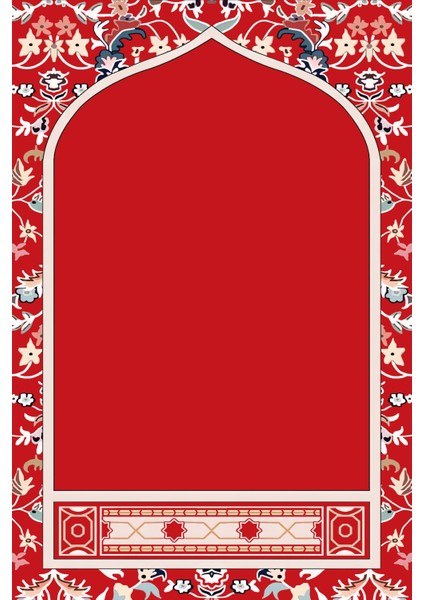 Diz Acıtmayan Yumuşak Süngerli Seccade ve Namazlık Kırmızı