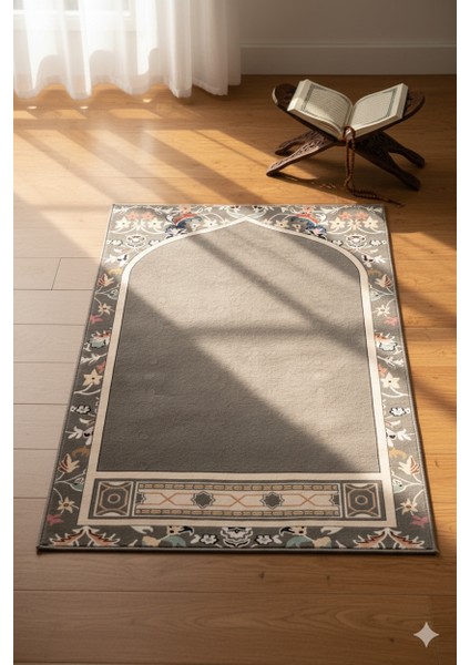 Diz Acıtmayan Yumuşak Süngerli Seccade ve Namazlık Gri indirimleri