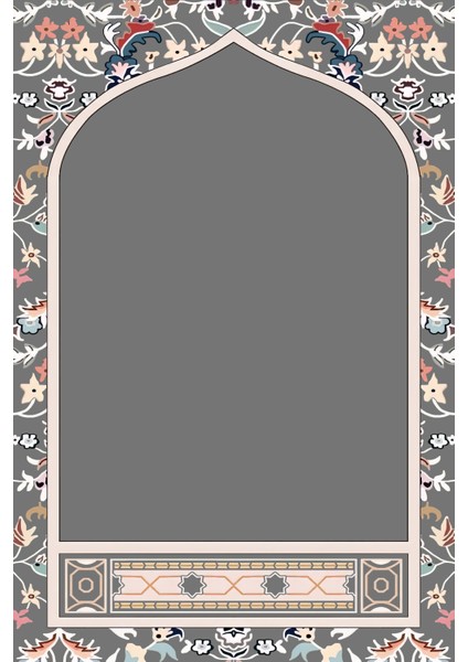 Diz Acıtmayan Yumuşak Süngerli Seccade ve Namazlık Gri