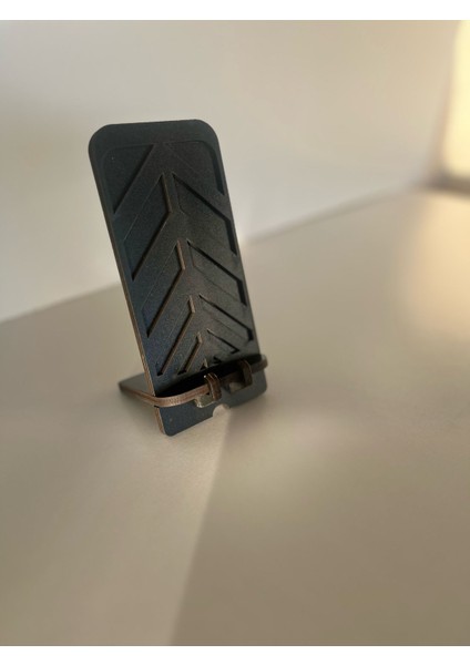 Masa Üstü Beyaz Ahşap Telefon Tutucu 6mm Lazer Kesim indirimleri