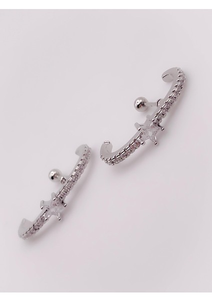 Cerrrahi Çelik Piercing ( Pirsing ) Yıldızlı Anti Tragus Piercing (1ADET) fırsatları