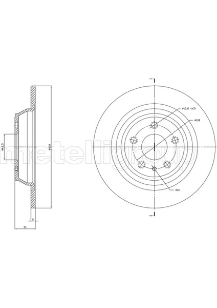 Arka Dısk Ayna Yenı Kasa Mondeo V 14