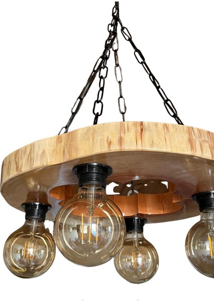 Ahşap Kütük Dilim Avize Otel Cafe Otel fırsatları