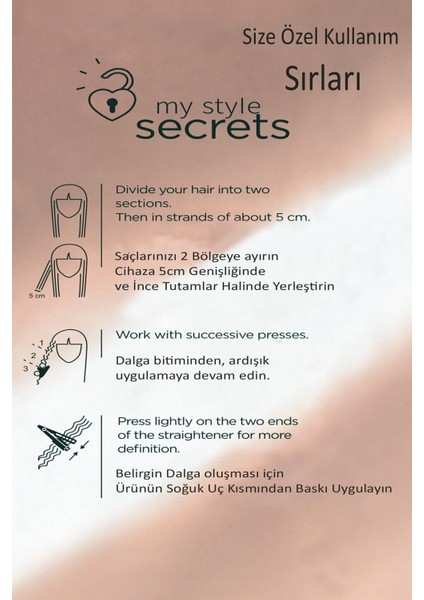 32 mm Su Dalgası Saç Maşası, Pembe, Orijinal ve Kaliteli, Çok Renkli