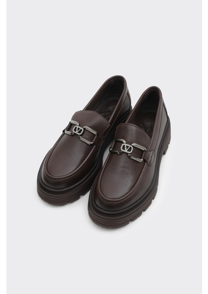 Günlük Hakiki Deri Kadın Tokalı Casual Ayakkabı fiyatları