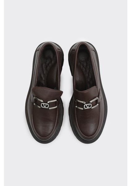 Günlük Hakiki Deri Kadın Tokalı Casual Ayakkabı modelleri