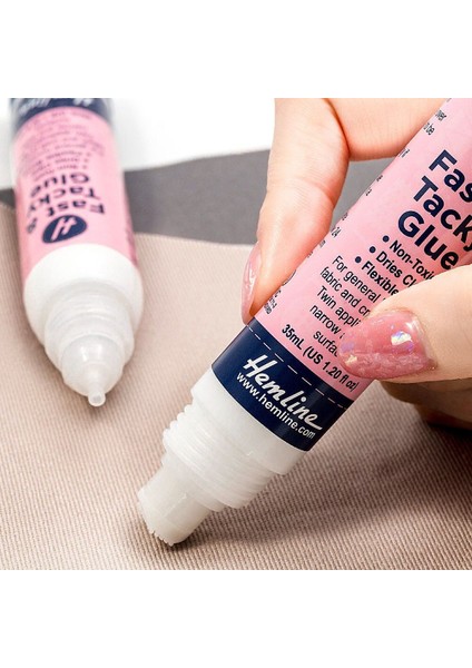 Hemline Twin Aplikatör Hızlı ve Yapışkan Yapıştırıcı Toksik Olmayan Şeffaf Esnek Bağlayıcı 35ML fiyatları