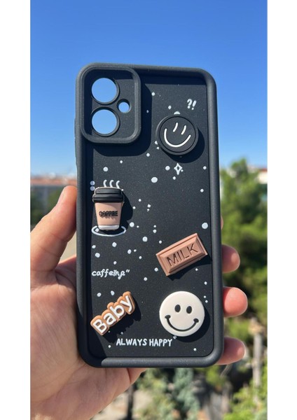 Apple iPhone 11 Kılıf Çıkartmalı Desenli Kamera Korumalı Kılıf