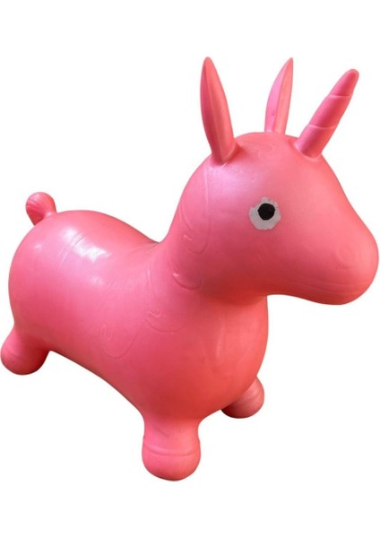 Şişme Zıpzıp Hayvan Pilates Topu-Pembe