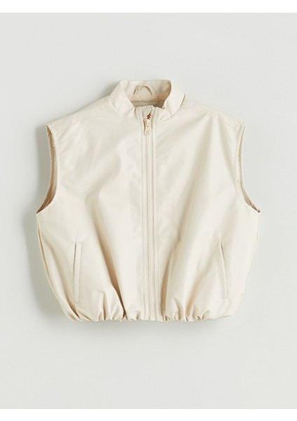 Yeni Sezon Dik Yaka Kız Çocuk Yelek