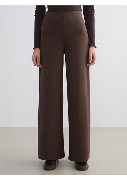 Yeni Sezon Beli Lastikli Geniş Paça Kadın Pantolon fiyatları