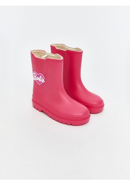 Yeni Sezon Barbie Baskılı Kız Çocuk Yağmur Botu
