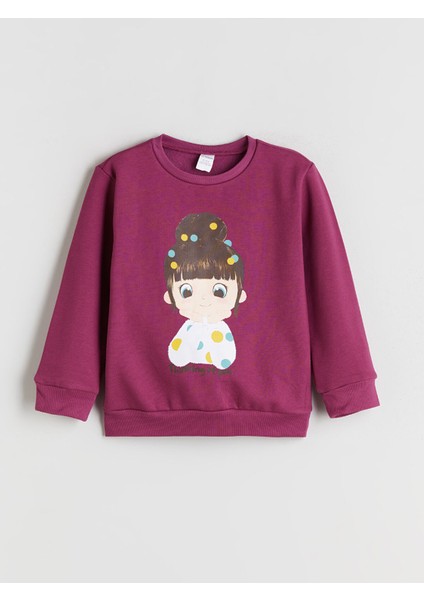 Yeni Sezon Bisiklet Yaka Kız Çocuk Sweatshirt 2'li fiyatları