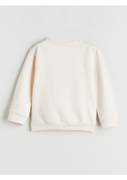 Yeni Sezon Bisiklet Yaka Kız Çocuk Sweatshirt 2'li indirimleri