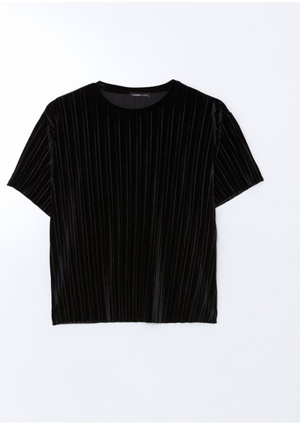 Yeni Sezon Bisiklet Yaka Kadife Kadın Tişört indirimleri