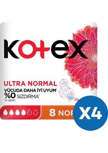 Hijyenik Ped Normal 8'li (4 Paket)