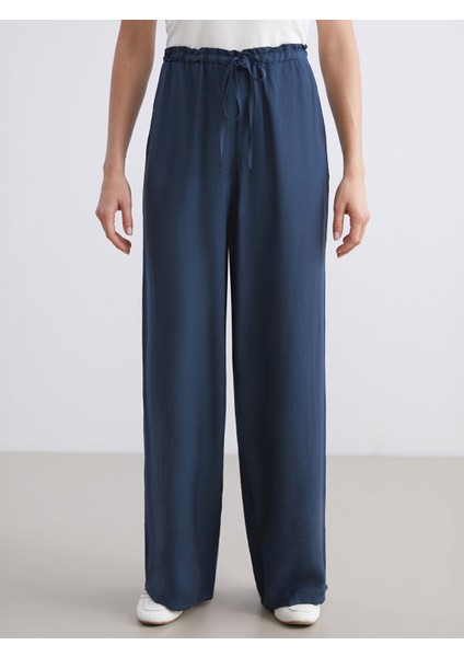 Yeni Sezon Beli Lastikli Geniş Paça Kadın Pantolon fırsatları