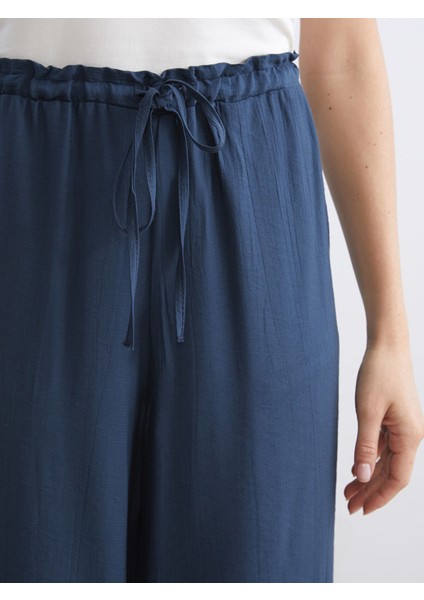 Yeni Sezon Beli Lastikli Geniş Paça Kadın Pantolon indirimleri