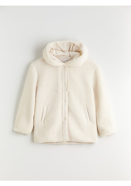 Yeni Sezon Kapüşonlu Oversize Kadın Teddy Kaban