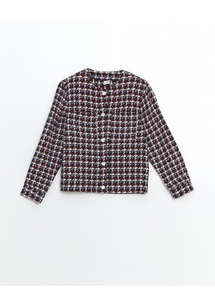Yeni Sezon Bisiklet Yaka Kız Çocuk Tüvit Gömlek Ceket