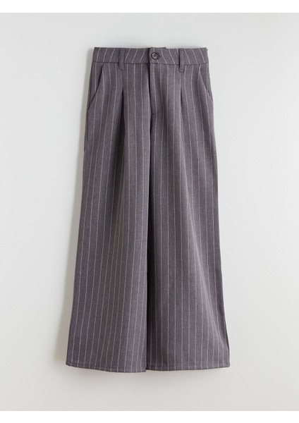 Yeni Sezon Wideleg Pileli Kız Çocuk Pantolon