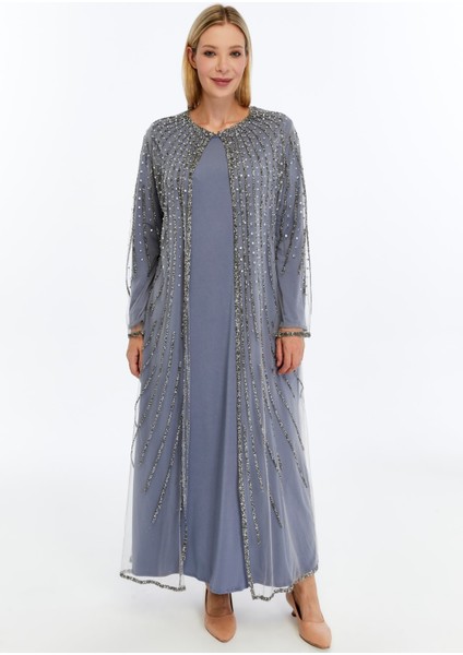 Betül 2'li Takım Taşlı Abaya