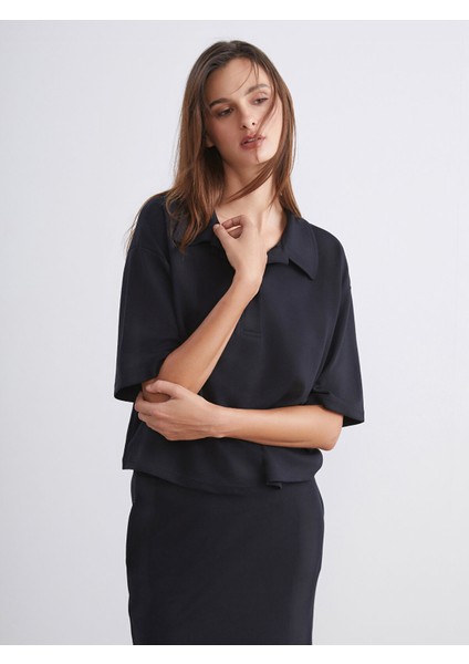 Yeni Sezon Polo Yaka Kadın Tişört