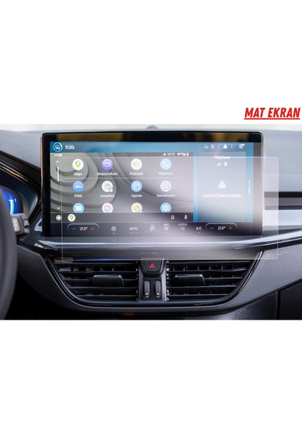 Ford Focus 2025 Navigasyon ve Multimedya Uyumlu Mat Ekran Koruyucu