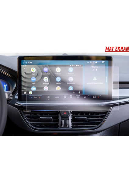 Ford Focus 2025 Navigasyon ve Multimedya Uyumlu Mat Ekran Koruyucu fiyatları