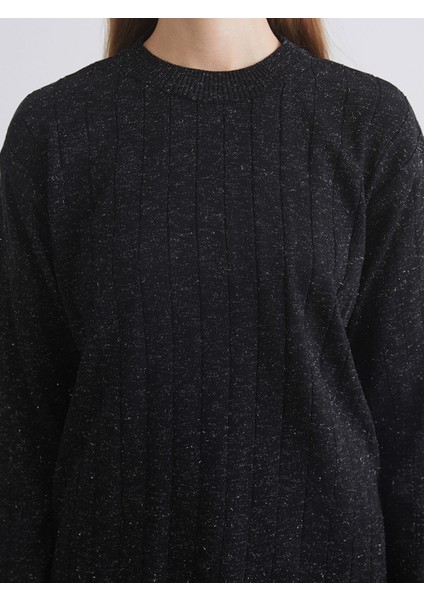 Yeni Sezon Bisiklet Yaka Simli Kadın Triko Kazak indirimleri