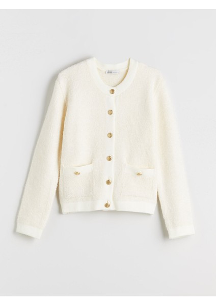 Yeni Sezon Bisiklet Yaka Kadın Triko Hırka indirimleri