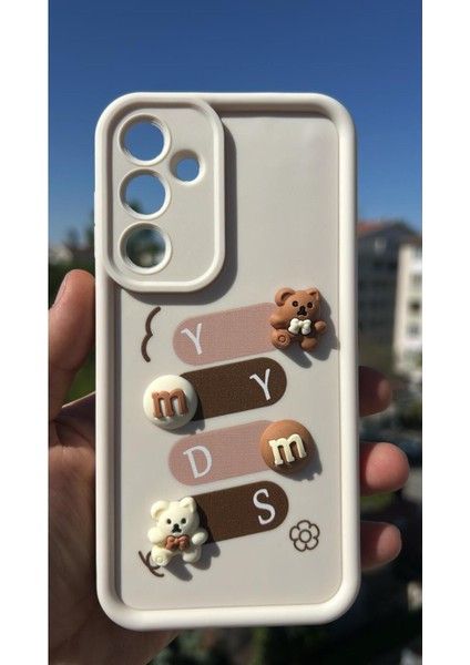 Galaxy A05S Uyumlu Kılıf Çıkartmalı Desenli Kamera Korumalı Kılıf