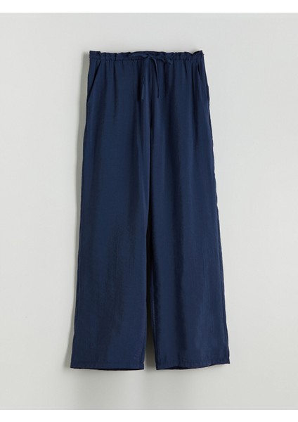 Yeni Sezon Beli Lastikli Modal Karışımlı Kadın Pantolon
