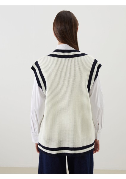 Yeni Sezon V Yaka Kadın Triko Süveter fırsatları