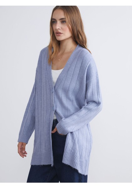 Yeni Sezon V Yaka Kadın Triko Hırka