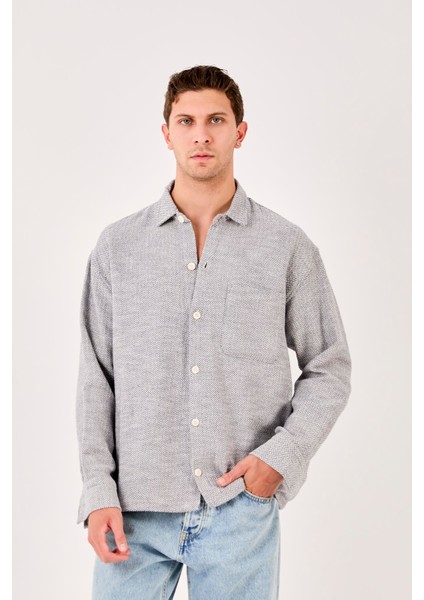 X-0001 Ayaklı Yaka Tek Cepli Uzun Kol Gömlek fiyatları