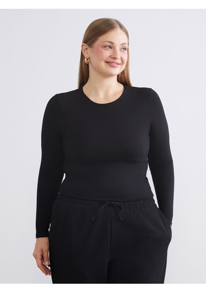 Yeni Sezon Büyük Beden Bisiklet Yaka Kadın Body fiyatları