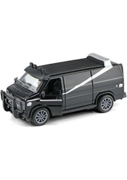 Toysan Çek Bırak Minibüs K174A19-SIYAH-GRI Araba