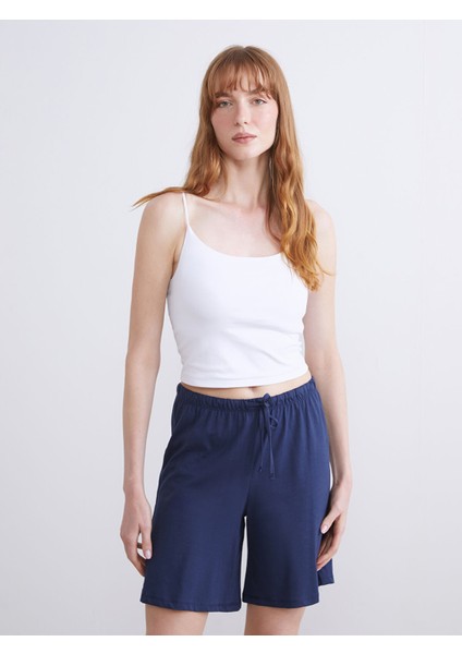 Yeni Sezon Kare Yaka Askılı Crop Kadın Atlet