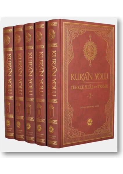 Kuran Yolu Türkçe Meal ve Tefsir 5 Cilt Takım ( Yeni Baskı )