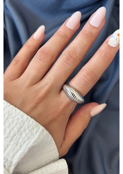 Yeni Sezon Textura Tasarım Ayarlanabilir Kadın Yüzük fiyatları