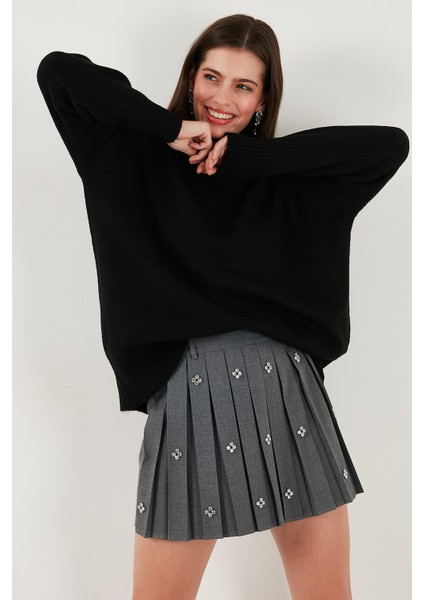 Oversize Fit Balıkçı Yaka Yumuşak Dokulu 2'li Paket Triko Kazak Bayan Kazak 680KZ00469S2 modelleri