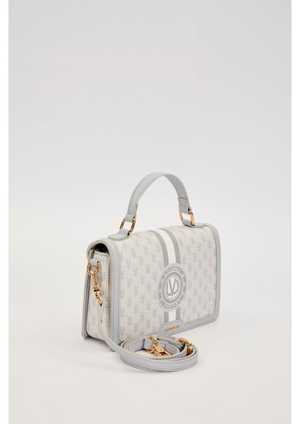 Gri Logolu Monogram Desen El Çantası fiyatları