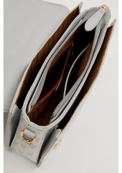 Gri Logolu Monogram Desen El Çantası modelleri