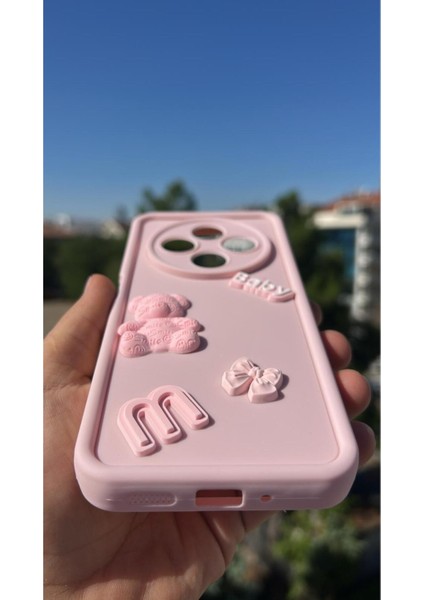Xiaomi Redmi 14C - Poco C75 Kılıf Çıkartmalı Desenli Kamera Korumalı Kılıf fiyatları