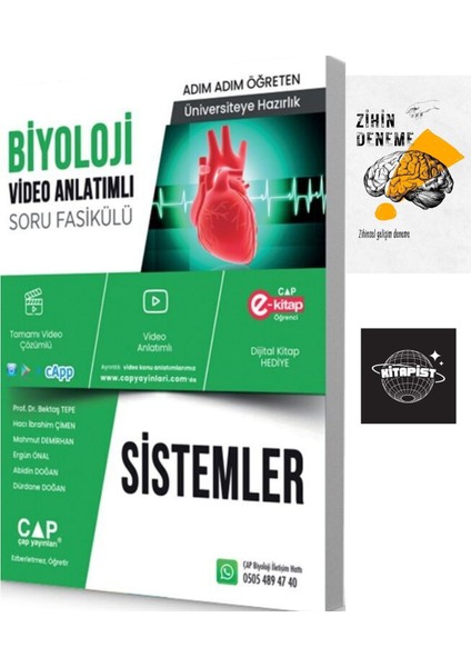 Çap Üniversiteye Hazırlık Biyoloji Sistemler Soru FASIKÜLÜ+ZIHINDENEME-KD595
