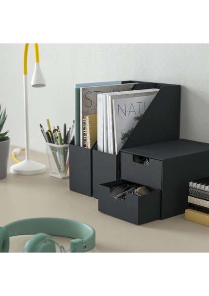 Çekmeceli Kutu, Antrasit, 16X25 Cm, 2 Çekmeceli modelleri