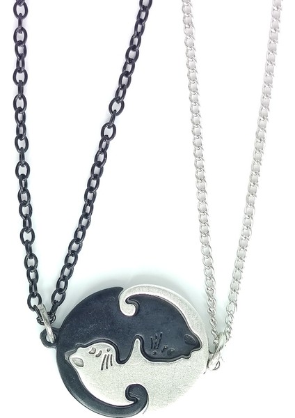 Dükkan Design Ying Yang Kedili Çift Kolye